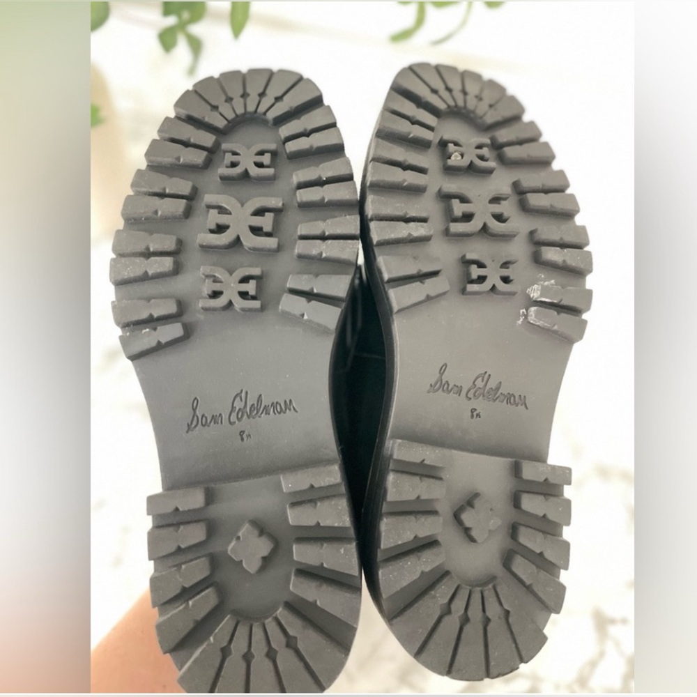 Sam Edelman Chunky Lug Penny Loafer Size 8.5 Black Laurs - Picture 9 of 13